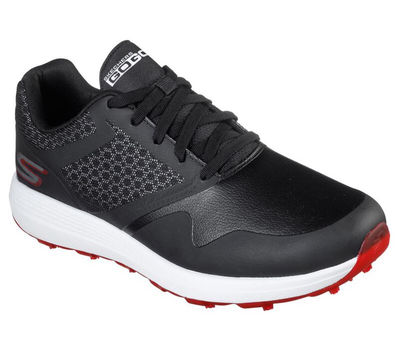 Skechers Herr Svarta/Röda Sneakers - Go Golf Max - Sverige (KDRYG-9634)